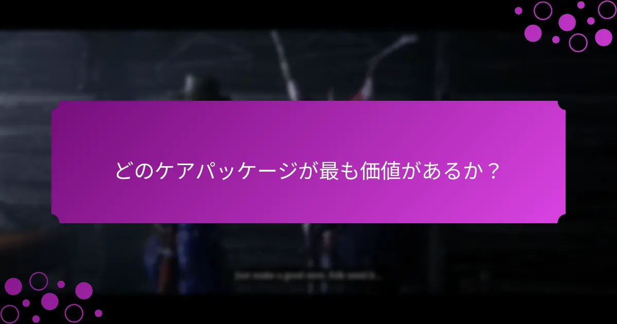 ケアパッケージとログインギフトにアクセスするにはどうすればよいですか？